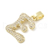 Brass Micro Pave Cubic Zirconia Pendants ZIRC-C012-01G-05-2