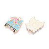 Beach Theme Alloy Enamel Pendants ENAM-T022-33I-2