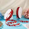 20 Yards Malan Flower and Butterfly Polyester Lace Trim OCOR-TAC0016-18E-6