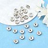 Brass Rhinestone Spacer Beads X-RSB038-B01-2