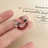 Alloy Smiling Face Cuff Rings FS-WG46EE5-01-3