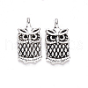 Tibetan Style Alloy Charms TIBEP-S319-082AS-RS-1