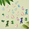 30Pcs 15 Style Alloy Enamel Pendants ENAM-SZ0002-84-3