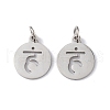 Non-Tarnish 304 Stainless Steel Charms STAS-Q201-T450P-1