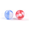 Two Tone Opaque Resin Beads RESI-N042-10mm-16-2
