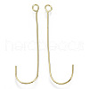 Brass Earring Hooks KK-R122-035-NF-1
