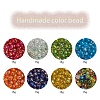 8 Colors Round Glass Seed Beads SEED-YW0001-52-2