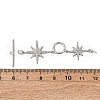 Brass Micro Pave Clear Cubic Zirconia Toggle Clasps KK-A223-36P-4