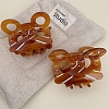Bear Cellulose Acetate(Resin) Claw Hair Clips PW-WG44151-01-1