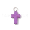 Dyed Synthetic Turquoise Pendants PALLOY-JF03687-3