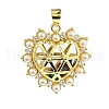 Rack Plating Real 18K Gold Plated Brass Pendants KK-B077-15G-1
