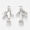 Tibetan Style Alloy Pendants X-TIBEP-T052-07AS-RS-2