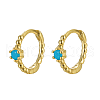 Vintage Elegant 925 Silver Cubic Zirconia Hoop Earrings AU2910-11-1