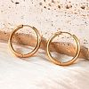 201 Stainless Steel Hoop Earrings EJEW-P304-15A-G-1