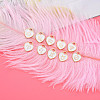 Light Gold Plated Alloy Enamel Pendants ENAM-R055-05A-5