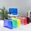 WADORN 10Pcs 5 Colors Transparent PVC Cosmetic Storage Zipper Bags ABAG-WR0001-04-5