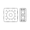Preciosa® MAXIMA Crystal Multi-Stones Settings Y-PRC-MC8-00030-G-2