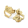 304 Stainless Steel Stud Earrings EJEW-H122-01G-2
