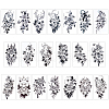 CRASPIRE 20 Sheets 20 Styles Water Proof Body Art Tattoos Stickers AJEW-CP0008-24B-1