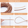 Handmade Plastic Imitation Rattan Woven Material Kits DIY-WH0326-34-3