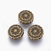 Tibetan Style Alloy Beads TIBEB-R022-AB-LF-1
