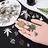 Autumn Theme Tibetan Style Alloy Pendants TIBEP-YW0002-04-5