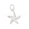 925 Sterling Silver Sea Animal Starfish Charms STER-E071-02S-06-1