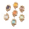 Brass Glass Pendants KK-Z103-11KCG-01-2