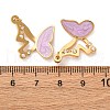 304 Stainless Steel Enamel Pendants STAS-U061-20G-02-3