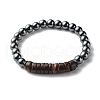 Synthetic Hematite Beads Stretch Bracelets Sets for Men Women BJEW-JB06768-4