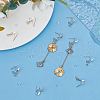 Unicraftale 20Pcs Butterfly Brass Earring Hooks KK-UN0002-22-2