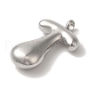 Non-Tarnish Ion Plating(IP) 304 Stainless Steel Pendants STAS-M017-08P-21-2