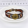 Imitation Leather Cord Triple Layer Multi-strand Bracelets WG32474-09-1