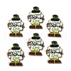 St. Patrick's Day Themes Printed Wood Pendants WOOD-V002-02F-1