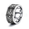 316 Stainless Steel Finger Ring with Enamel for Men PW-WG56139-06-1