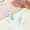 SUNNYCLUE 8Pcs Iron Bar Beadable Pendant Decorations for Jewelry Making DIY Crafts IFIN-SC0001-76-4