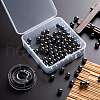 100Pcs 8mm Non-Magnetic Synthetic Hematite Round Beads DIY-LS0002-16-5