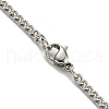 201 Stainless Steel Necklace NJEW-Q336-01I-P-5