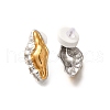 304 Stainless Steel Two Tone Stud Earrings EJEW-G422-04GP-01-2