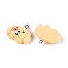 Cartoon Opaque Resin Pendants RESI-G054-01D-P-2
