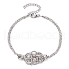 Non-Tarnish 304 Stainless Steel Macrame Pouch Braided Gemstone Holder Bracelet Making BJEW-JB09645-02-1