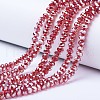 Electroplate Glass Beads Strands EGLA-A034-T6mm-C04-1