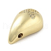 Rack Plating Brass Micro Pave Clear Cubic Zirconia Pendants KK-H474-18G-14-2