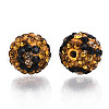 Polymer Clay Rhinestone Beads RB-N051-012F-2