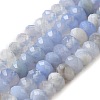 Natural Banded Agate/Striped Agate Beads Strands G-E605-A02-01G-2