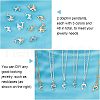 SUPERFINDINGS 48Pcs 6 Colors Brass Charms KK-FH0001-93-3
