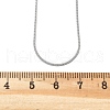 Non-Tarnish 304 Stainless Steel Square Snake Chains Necklaces NJEW-P170-01P-05-4
