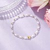 Glass Beads Stretch Bracelets BJEW-JB11719-01-1