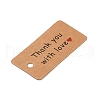 100Pcs Kraft Paper Word Thank You with Love Printed Gift Tags CDIS-H007-12A-2