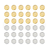 DICOSMETIC 200Pcs 2 Colors 201 Stainless Steel Stamping Blank Tag Pendants STAS-DC0015-50-8